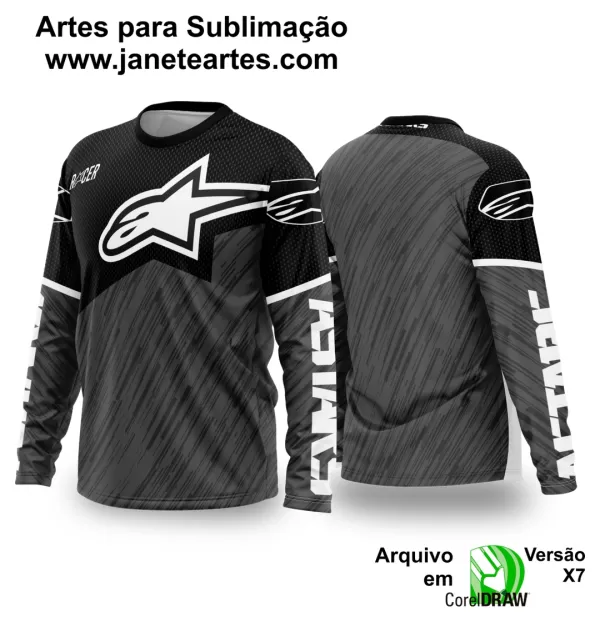 Arte Vetor Camisa de MOTOCROSS 2024 - 2025