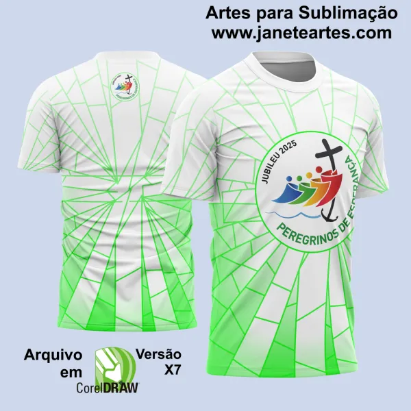 Arte Vetor Camisa de Religião - Peregrinos de Esperança