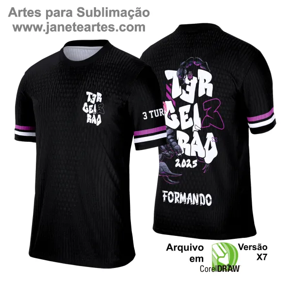 Arte Vetor Camisa de Terceirão 2025: Escorpião