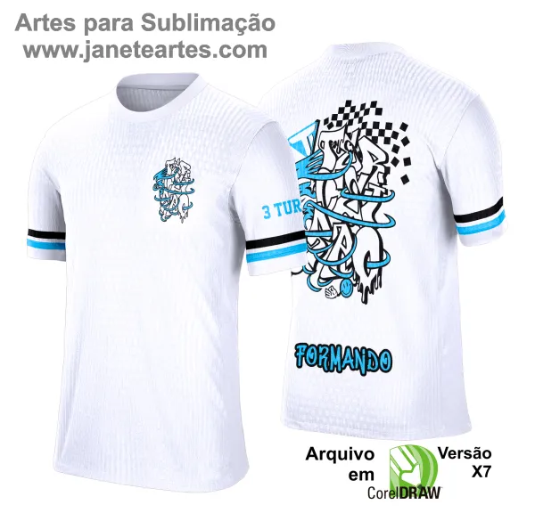 Arte Vetor Camisa de Terceirão 2025: Grafitte