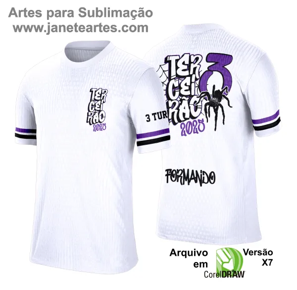 Arte Vetor Camisa de Terceirão 2025: Grafitte Aranha