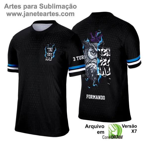 Arte Vetor Camisa de Terceirão 2025: Grafitte Coruja