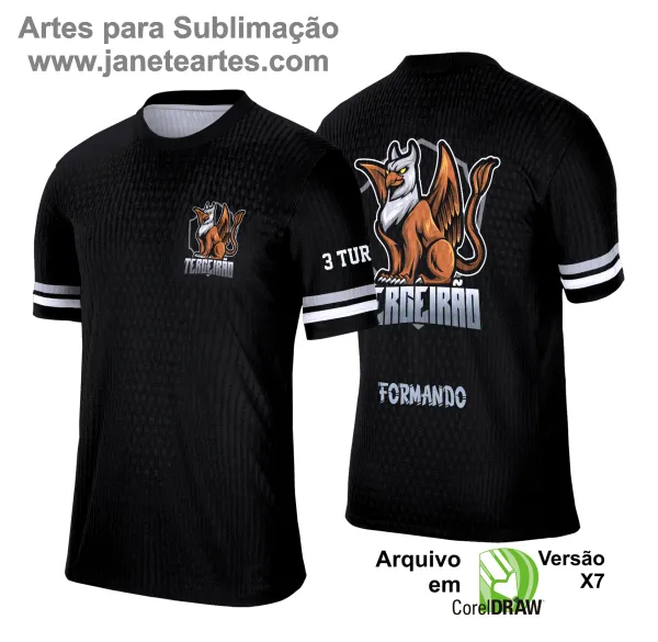 Arte Vetor Camisa de Terceirão 2025: Grafitte Mitológico