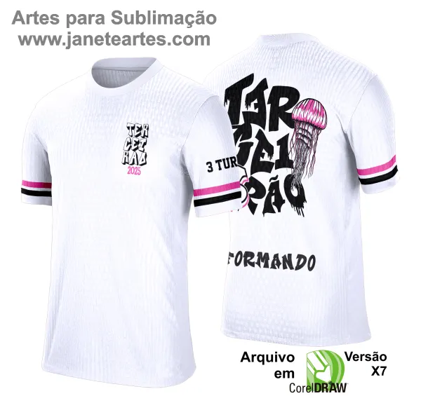 Arte Vetor Camisa de Terceirão 2025: Grafitte Água-Viva