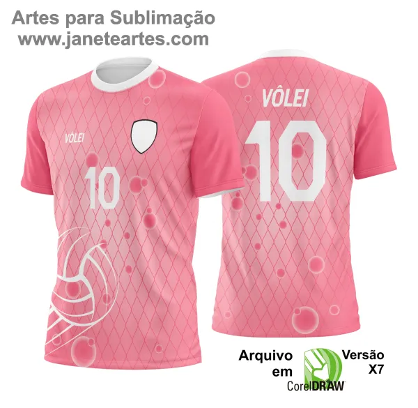 Arte Vetor Camisa de Vôlei - Estampa Camisa de Vôlei