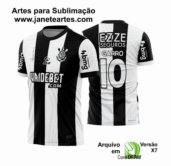 Arte Vetor Camisa do Corinthians Terceira 2024 - 2025