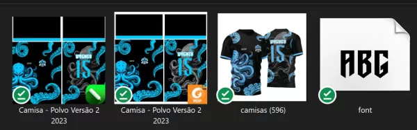 Arte Vetor Camisa para InterClasse Polvo Azul 2023