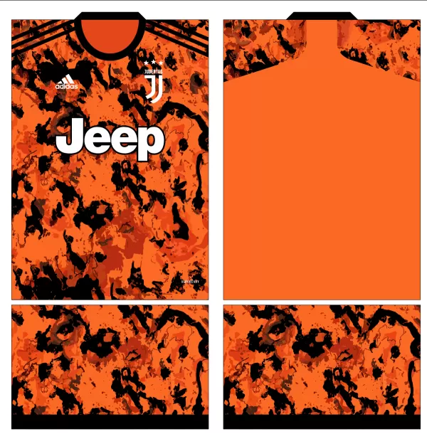 Arte Vetor Estampa Camisa Juventus Alternativa 2020-2021