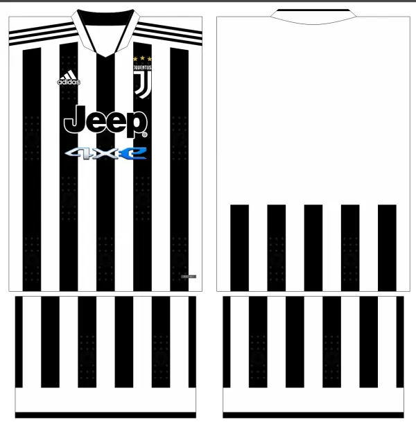 Arte Vetor Estampa Camisa Juventus Conceito 2022 - 7