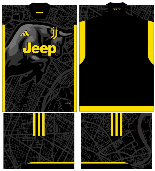 Arte Vetor Estampa Camisa Juventus Conceito  2023