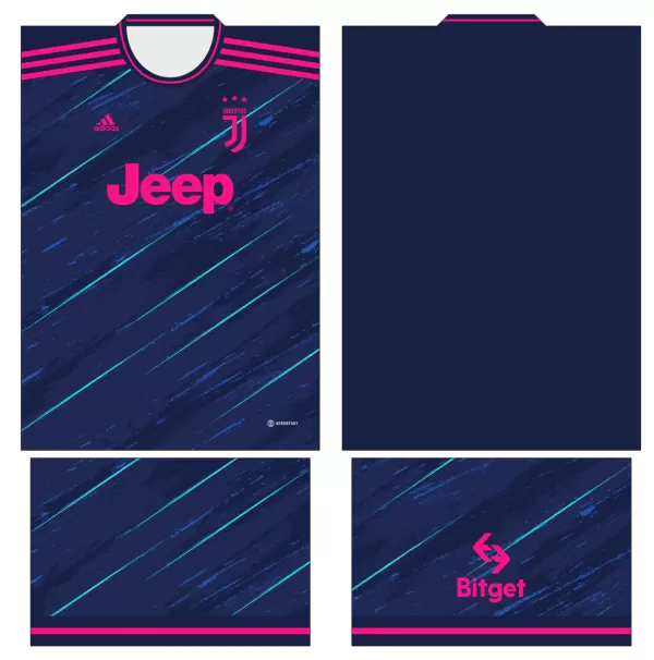Arte Vetor Estampa Camisa Juventus Conceito 2023 - 3