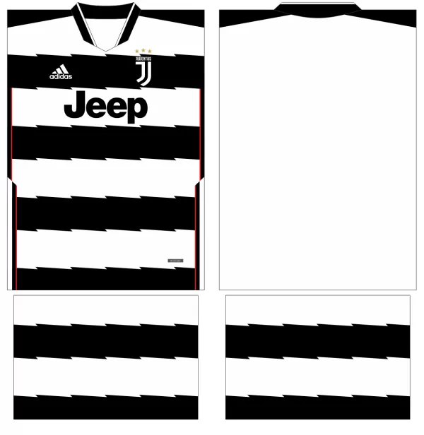 Arte Vetor Estampa Camisa Juventus Conceito 2024 2