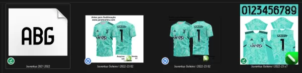 Arte Vetor Estampa Camisa Juventus Goleiro I 2022-2023