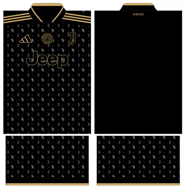 Arte Vetor Estampa Camisa Juventus Versace Concept 2022
