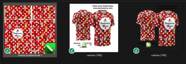 Arte Vetor Estampa Camisa Professora Minnie 2024 Modelo 03