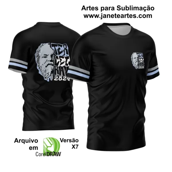 Arte Vetor Estampa Camisa Terceirão Socrates 2024 - Modelo 02