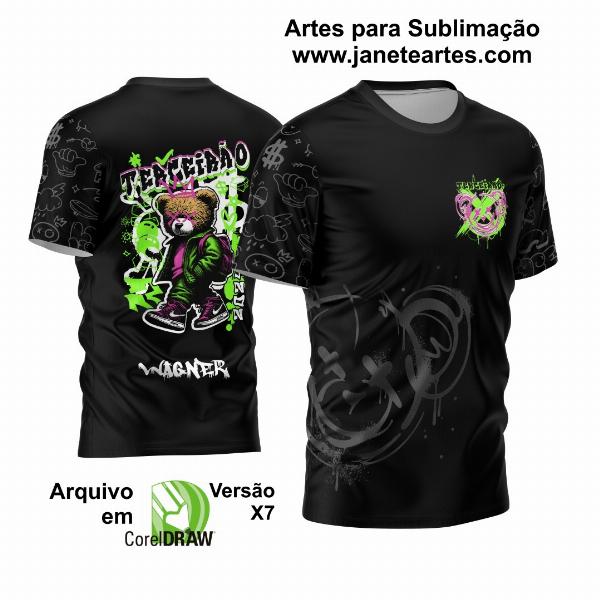 Arte Vetor Estampa Camisa Brasil Personalizada Modelo 04