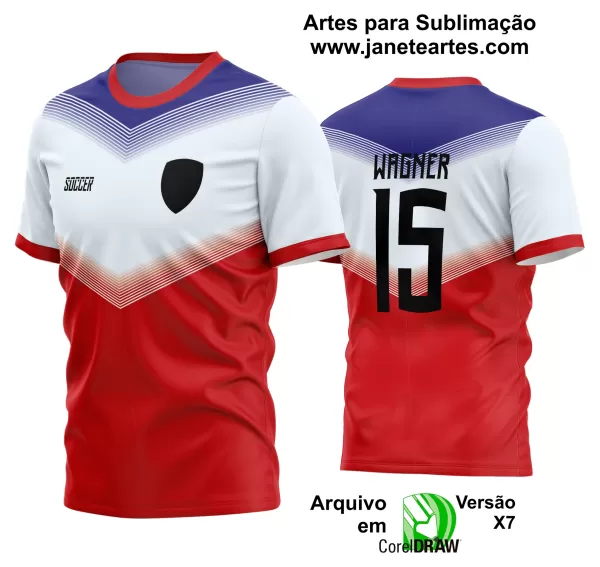 Arte Vetor Estampa Camisa Time Amador Futebol 2024