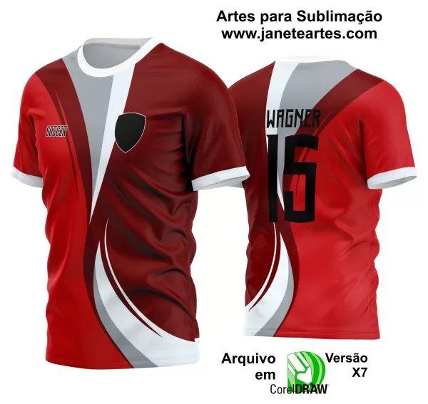 Arte Vetor Estampa Camisa Time Amador Futebol 2024