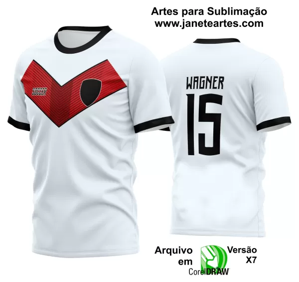 Arte Vetor Estampa Camisa Time Amador Futebol 2024