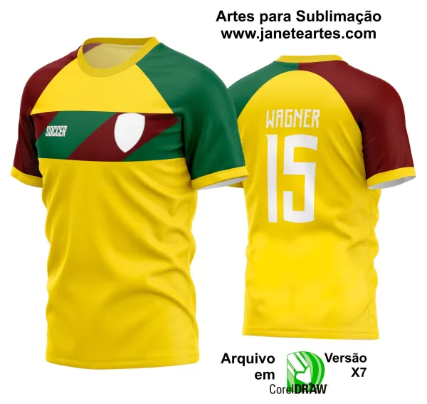 Arte Vetor Estampa Camisa Time Amador Futebol 2024