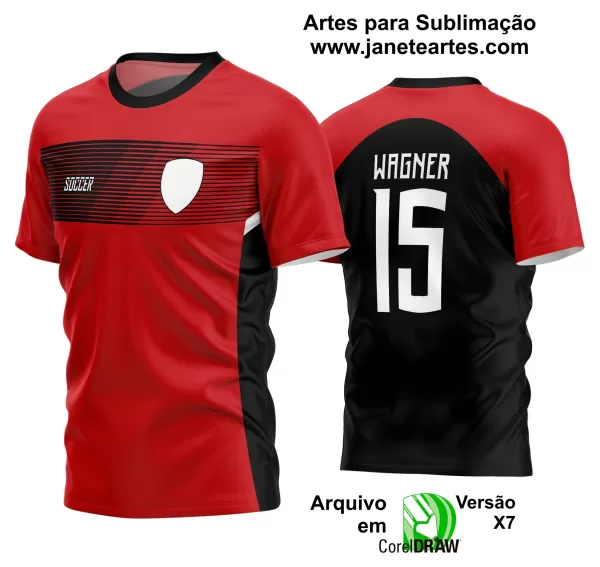 Arte Vetor Estampa Camisa Time Amador Futebol 2024