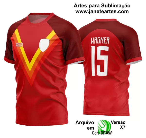 Arte Vetor Estampa Camisa Time Amador Futebol 2024