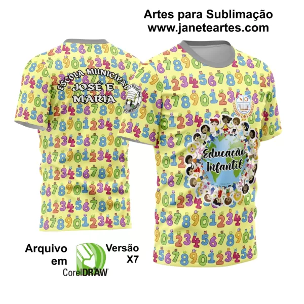 Arte Vetor Estampa Template Camisa Professora - Professor 2024 Educação Infantil