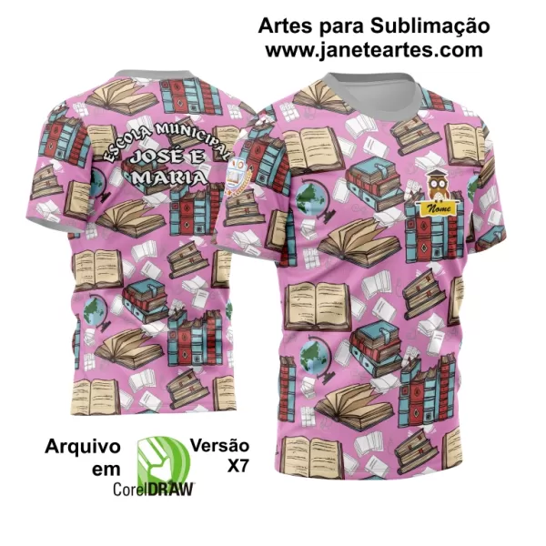 Arte Vetor Estampa Template Camisa Professora - Professor 2024 Modelo 20