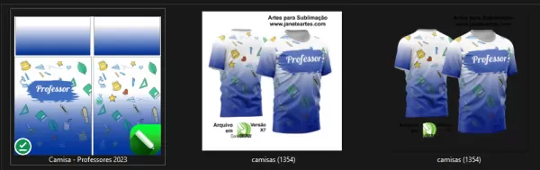 Arte Vetor Estampa Template Camisa Professora - Professor 2024 Modelo 31