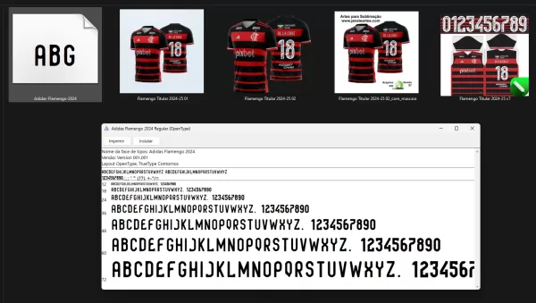 Arte Vetor Nova Camisa Flamengo 2024 - 2025