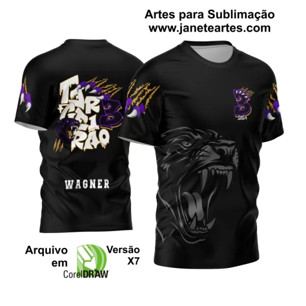 Arte Vetor Template Camisa Terceirão Pantera Negra 2024 Modelo 02