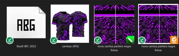 Arte Vetor Template Camisa de InterClasse Pantera Negra Fundo Tigre 2023 Roxa