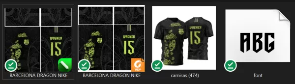 Arte Vetor Template Camisa para InterClasse Barcelona Dragão 2023