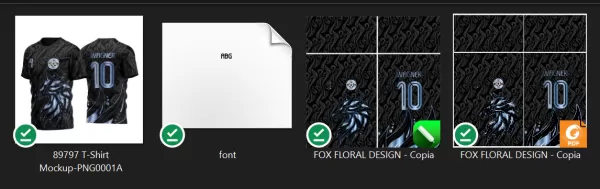 Arte Vetor Template Camisa para InterClasse Fox Azul 2023