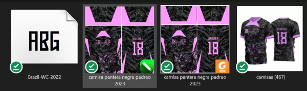 Arte Vetor Template Camisa para InterClasse Pantera Negra Padrão 2023 Rosa
