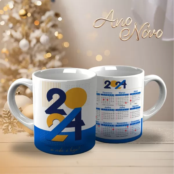 Artes para Caneca Ano Novo 2024