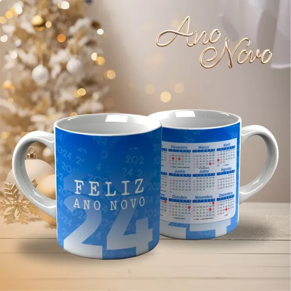 Artes para Caneca Ano Novo 2024