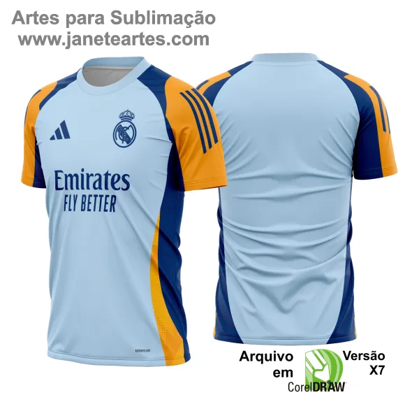 Arte Vetor Camisa Real Madrid Pré-Jogo Especial 2024 - 2025