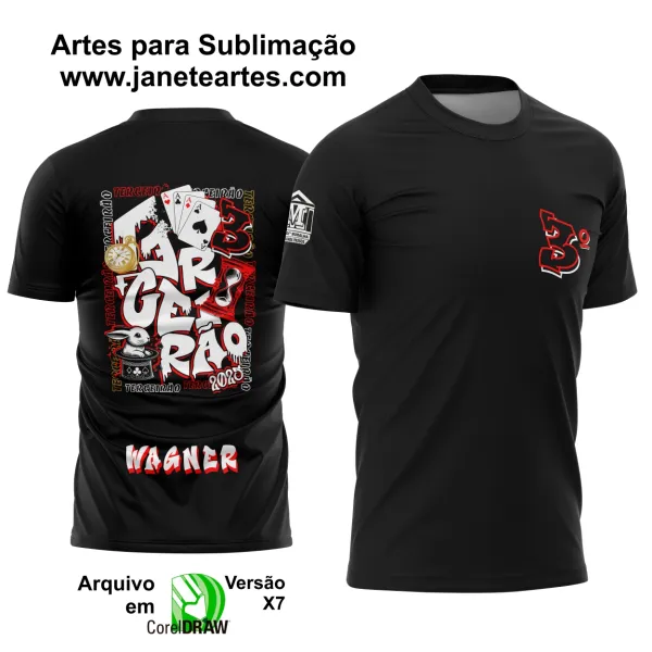 Camisa Terceirão - Arte Vetor - Coelho 3