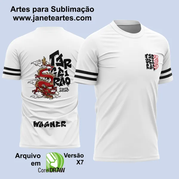 Camisa Terceirão - Arte Vetor - Dragão Vermelho