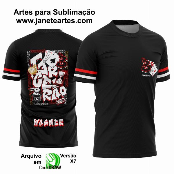 Camisa Terceirão - Arte Vetor - Formandos Cartas Naipe e Coelho