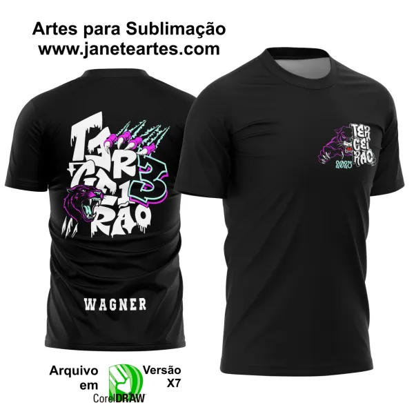 Camisa Terceirão - Arte Vetor - Pantera Negra 2025