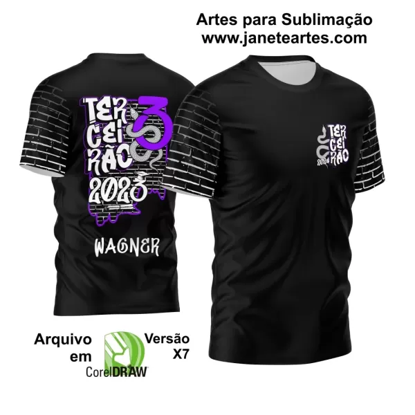 Arte Vetor Estampa Camisa Brasil Personalizada Modelo 04