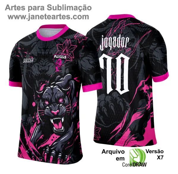 Arte Template Camisa de Interclasse 2025 Pantera Negra