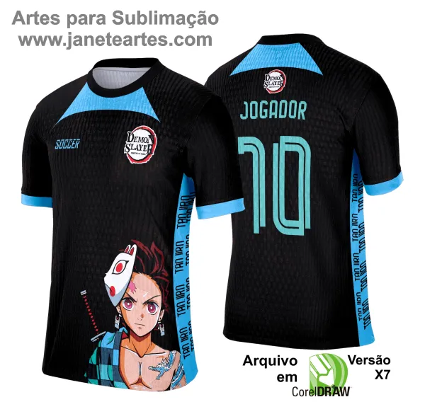 Camisa de Interclasse - Arte Vetor - Anime