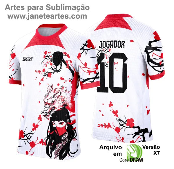 Camisa de Interclasse - Arte Vetor - Anime