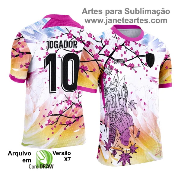 Camisa de Interclasse - Arte Vetor - Anime