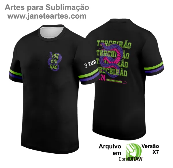 Arte Vetor Camisa de Terceirão 2025