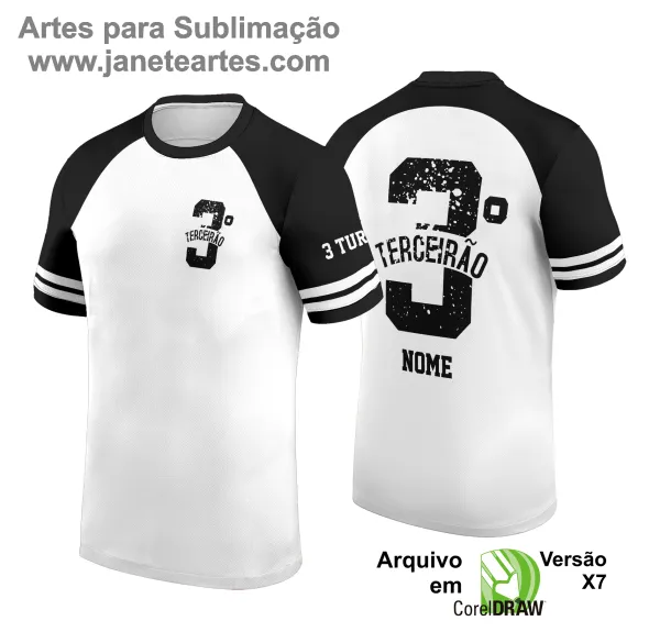 Camisa de Terceirão Personalizada, Camisa Exclusiva Terceirão, Uniforme Escolar Terceirão, Camiseta Criativa Terceirão 2025